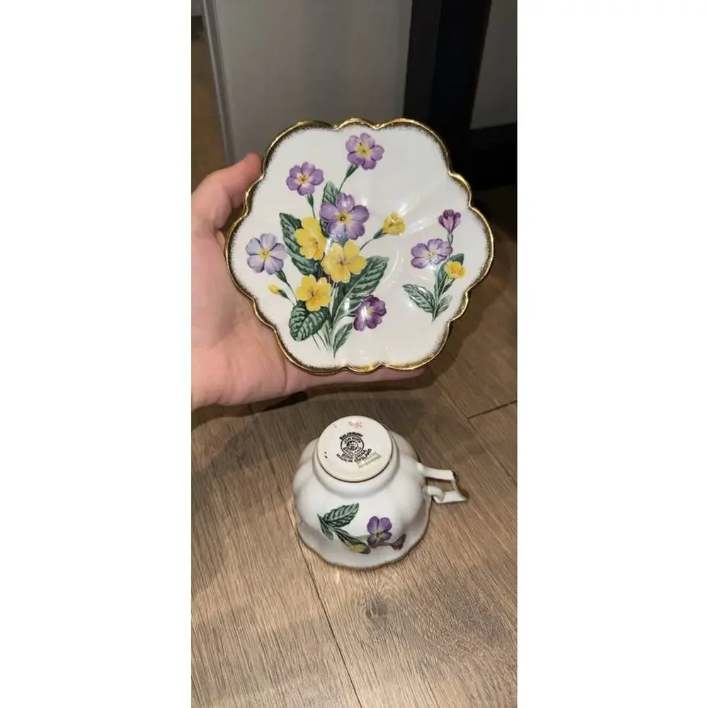 Vintage 1930’s Tea Cup, SALISBURY PRIMULA, Teacup And Saucer, Mother's Day